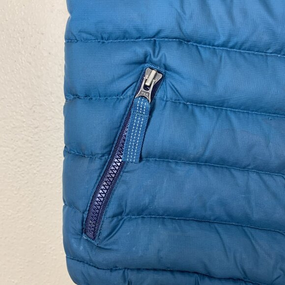 Patagonia Toddler 4T Down Sweater Puffer Vest Teal Zip Pockets Insulated - Picture 6 of 15